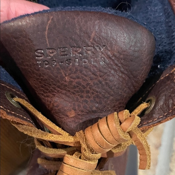 Sperry Brown and Blue Duck Boots - Picture 8 of 8